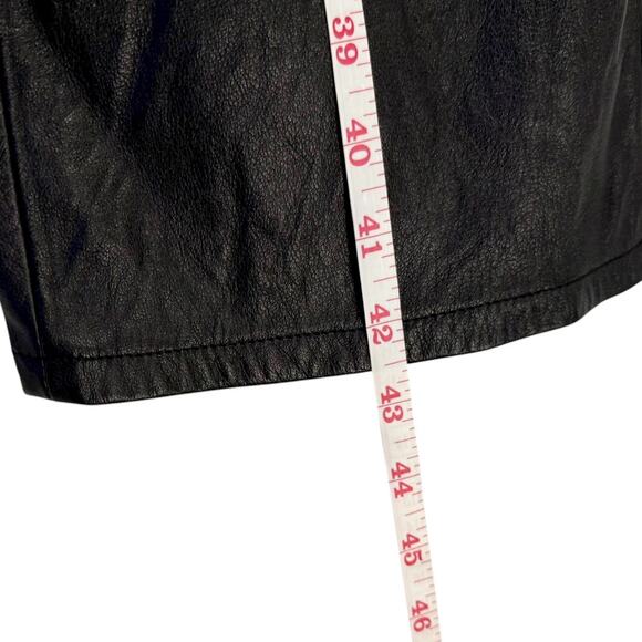 Calvin Klein Jeans Vintage 90s Y2K 100% Leather Soft Flexible Lined Pants Sz 14 - Picture 4 of 14